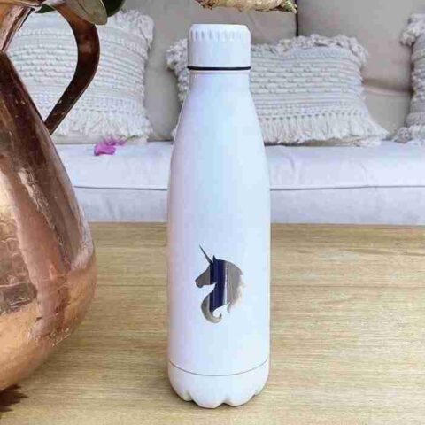 botella blanca personalizada