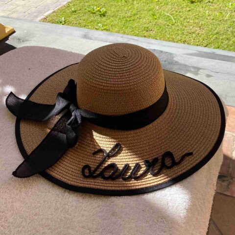 pamela personalizada con lazo negro
