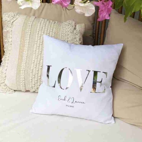 cojín personalizado love