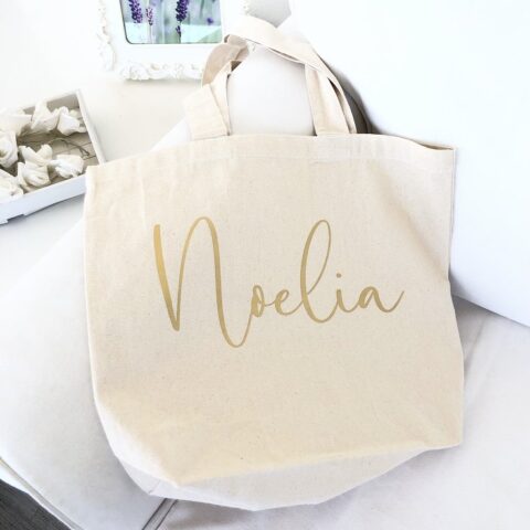Bolsos de tela personalizados con nombres