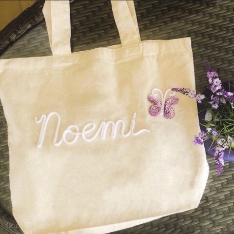 bolso personalizado con mariposa