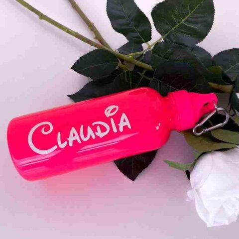 botella personalizada con nombres